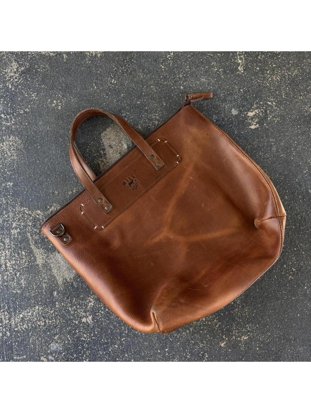 WILL Leather Goods Brown Tote Bag